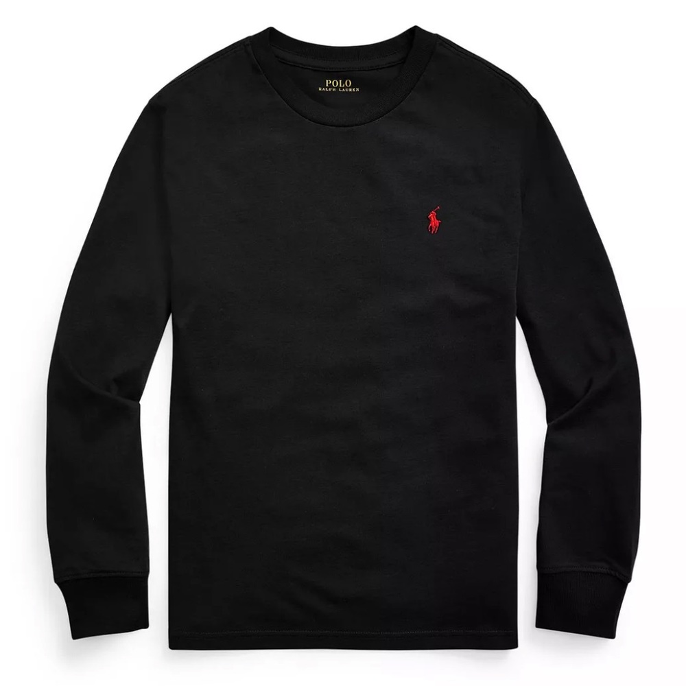POLO RALPH LAUREN Big Boys Cotton Jersey Long-Sleeve T-shirt size L 14-16